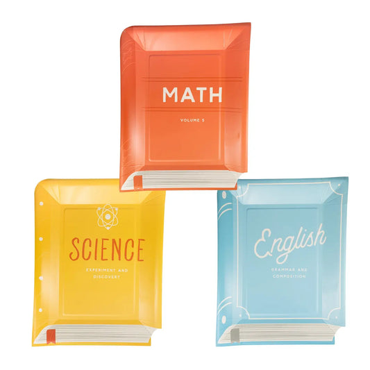 Text Books Shaped Paper Plate Set, 8 Count*