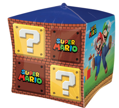 Mario Bros Cubez Foil Balloon, 15inch