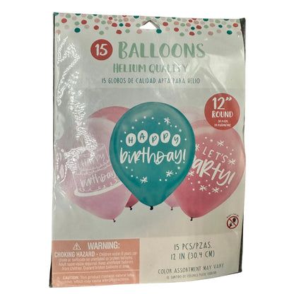 Happy Cake Day Latex 15pc Set