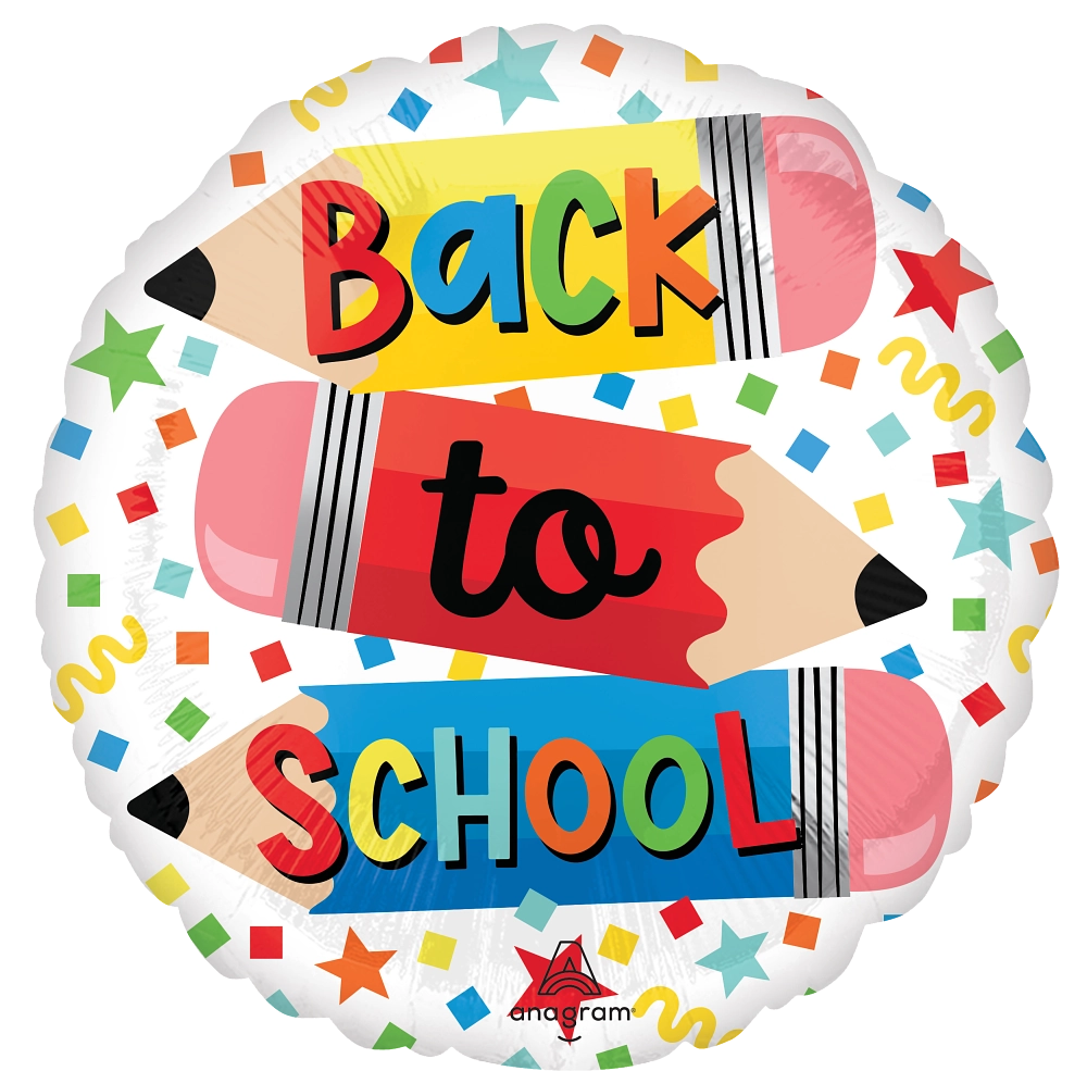 Write On Back to School Foil, 18" Balloon*
