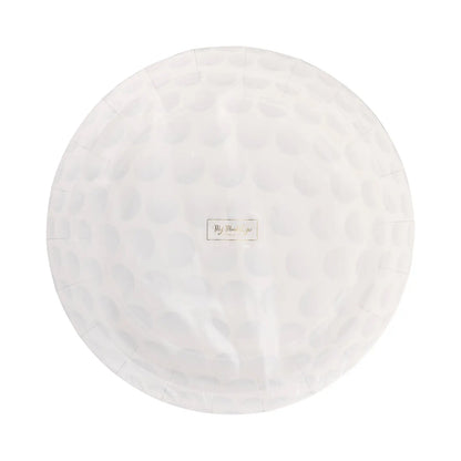 Golf Ball Paper 9" Plates, Set of 8