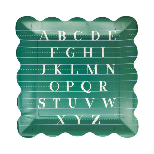 Alphabet Paper Plate, 8 Count*