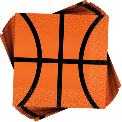 Basketball Napkins 5x5 inch
