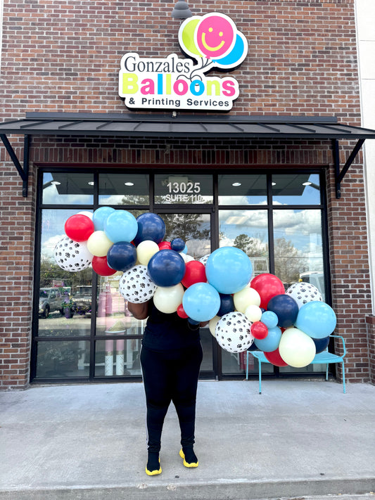 Paw Party Theme BALLOON GARLAND