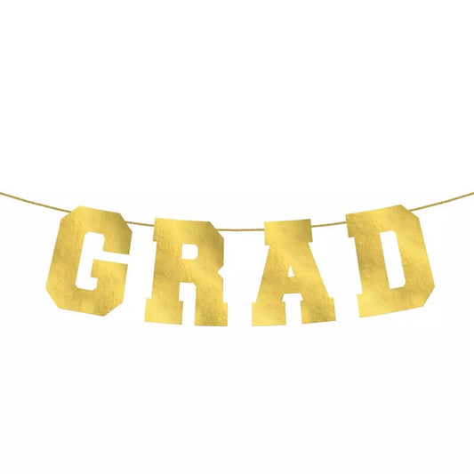 Large GRAD letter Banner
