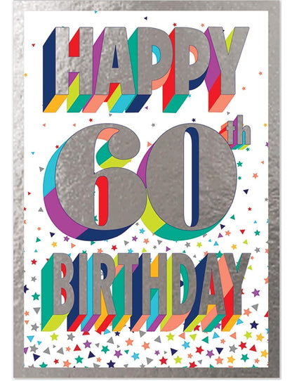 Here's To 60 Room Decorations Kit Happy 60th Birthday Party Decor, 12ct