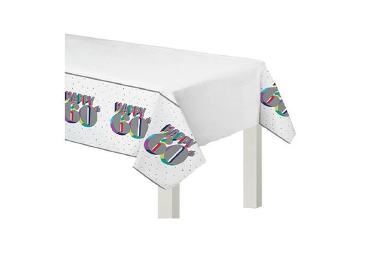 Over the Hill 'Here's to 60' Plastic Tablecover (1ct)