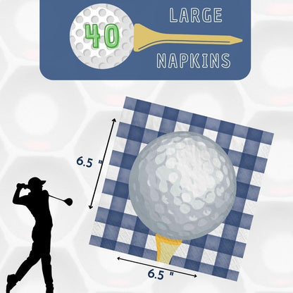 HOLE IN ONE LUNCHEON Golf Napkins (40 Pack)