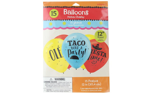 Fiesta Party Latex 15pc Set