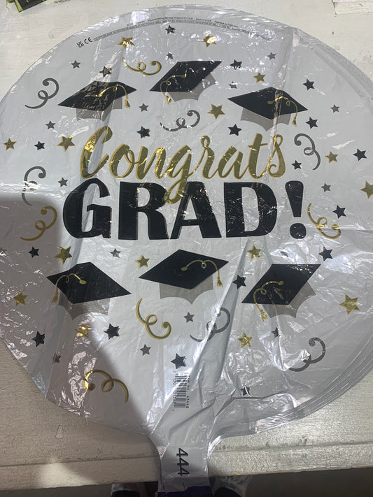 Multi Hat Congrats Grad Balloon