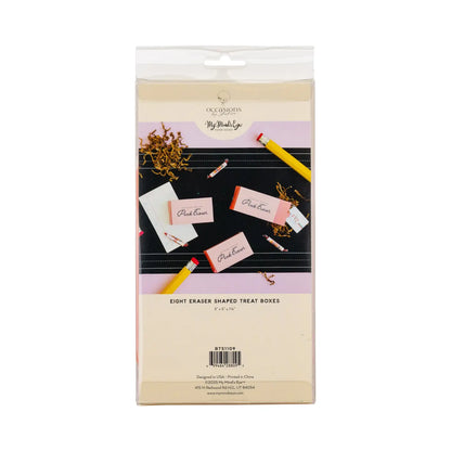 Pink Eraser Treat Boxes - 8 Count*