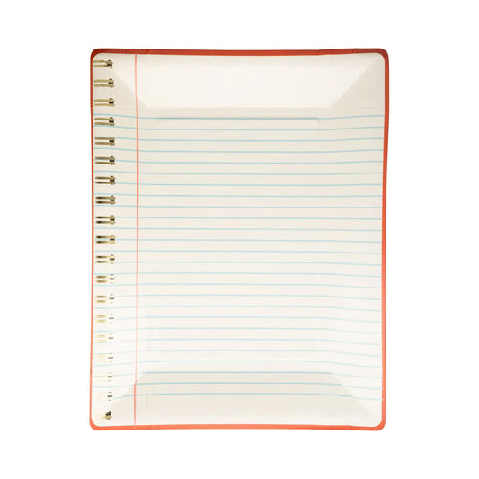 Spiral Notebook Paper Plate, 8 Count*