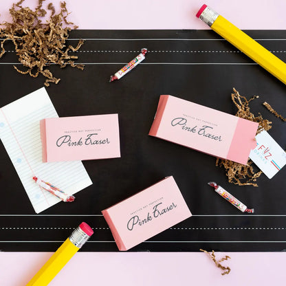 Pink Eraser Treat Boxes - 8 Count*