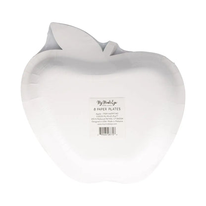 Apple Shaped Paper Plate, 8 Count*