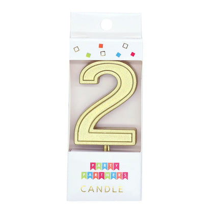 Gold Candle Cake Top  Number