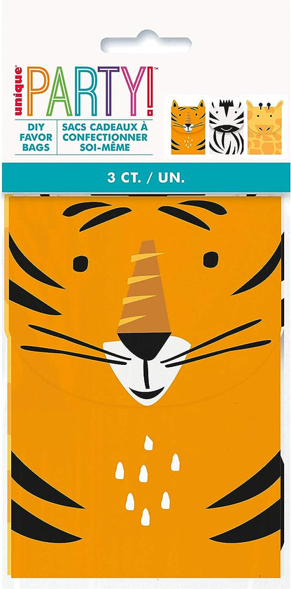 Animal Safari Treat Bag Kit for 3 Guests