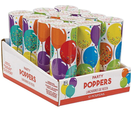 Colorful Confetti Mini Popper 12-Pack