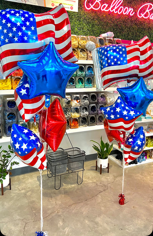 4th July Flags Bouquet Set