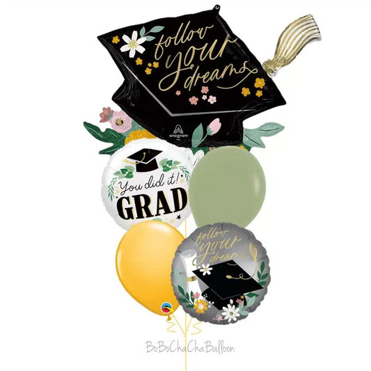 Follow your dream balloon bouquet