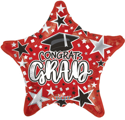 Congrats Grad Star 18'' Balloon *