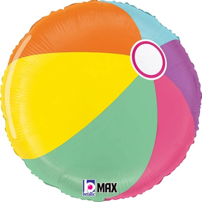 Summer Beach Ball Balloon , 18in