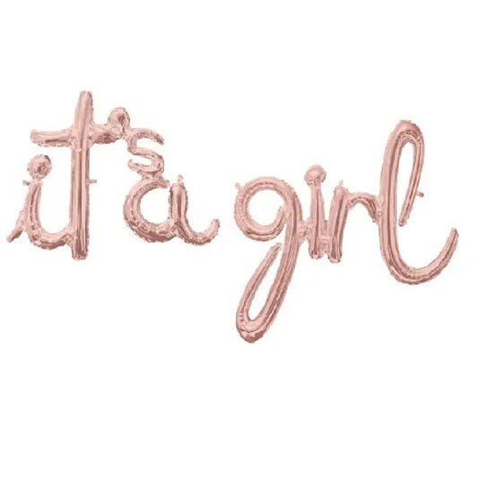 It’s a Girl Script Air-filled Banner