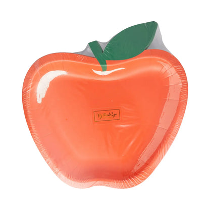Apple Shaped Paper Plate, 8 Count*