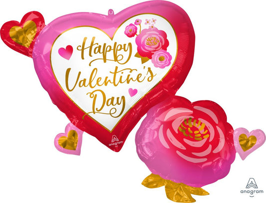 Valentine Flowers Balloon
