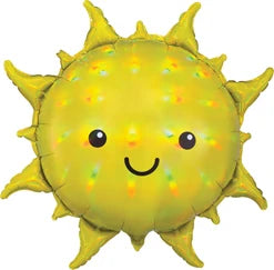 Cheerful Sun Iridescent Holographic 27" Balloon