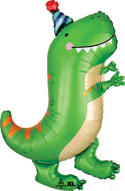 Gaint Dino-mite (Dinosaur) Birthday Party Hat Balloon, 34"