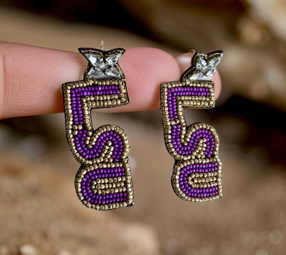 Go Tiger Earrings