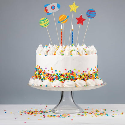 Space Blast Off Rocket Candle Set