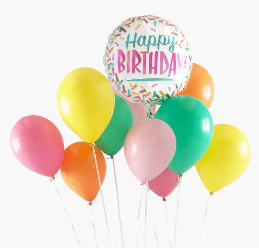 Birthday Sprinkles Balloon Bouquet, 11pc*