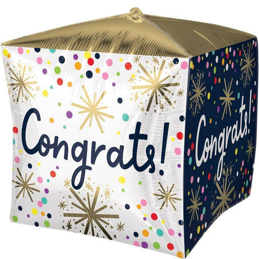 Congrats Black and Gold Cubez Orbz