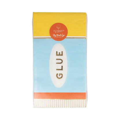 Glue Stick Paper Guest Napkin, 18 Count*