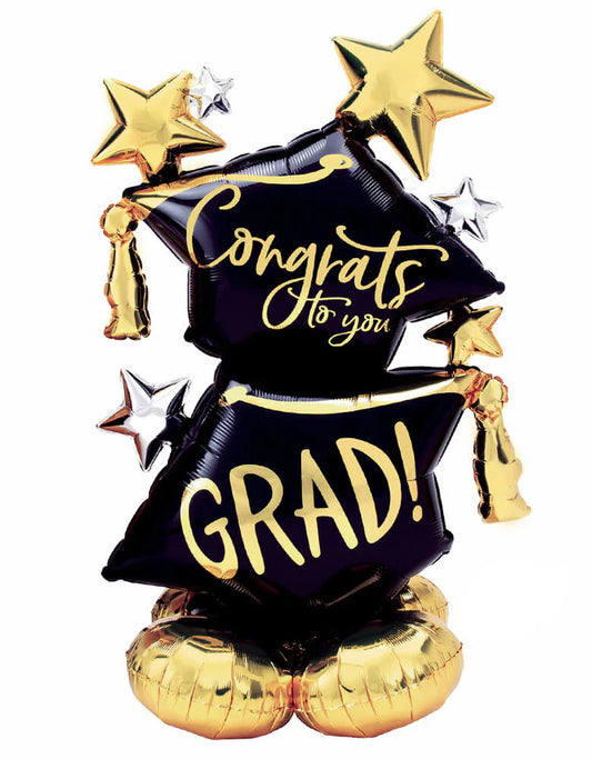 AIRLOONZ CONGRATS TO YOU GRAD FOIL MYLAR BALLOON