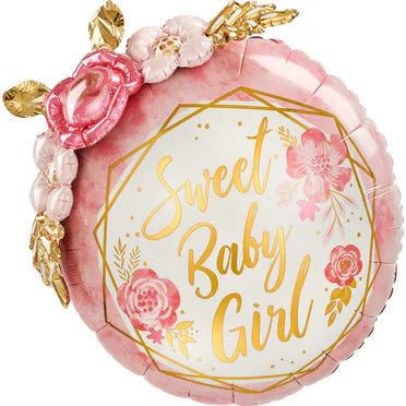 Jumbo Floral Sweet Baby Girl Balloon