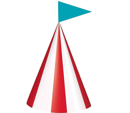 Circus Carnival Party Hats, 8ct