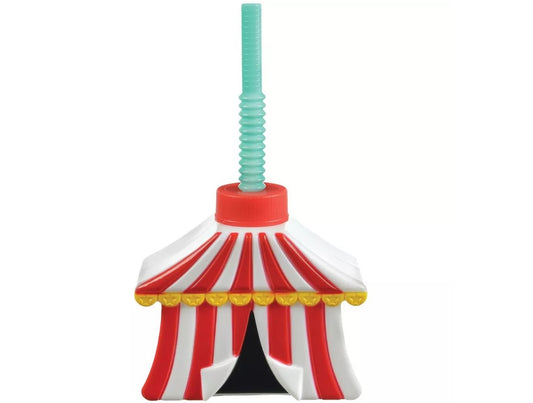 Carnival Tent Cup with Straw