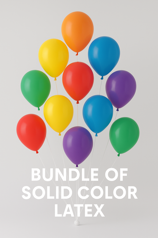 Latex Balloons By Dozen Color (Helium)