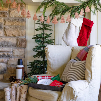 Cozy Lodge Winter Scene 8" Plates, Set of 8, with Gold Foil Details*