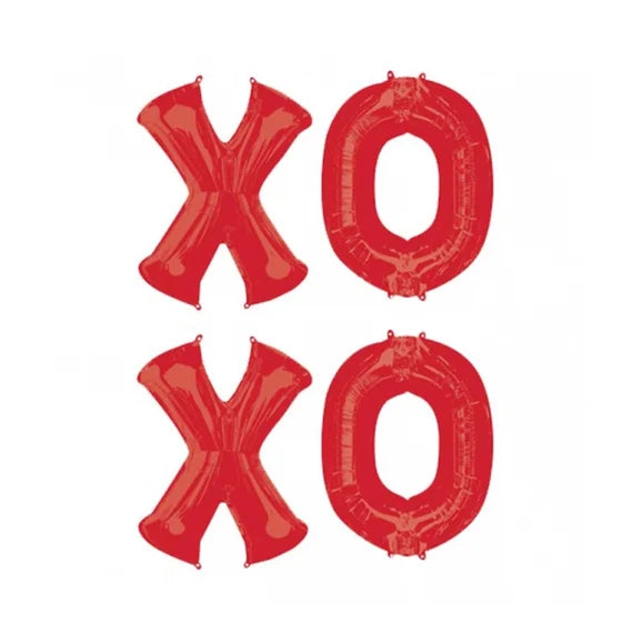 Jumbo Red XOXO Balloons Banner