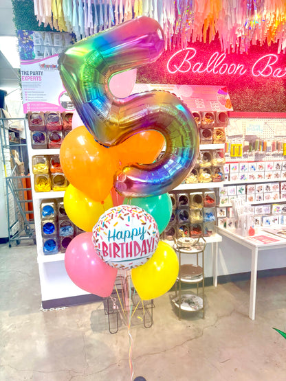 Birthday Sprinkles Balloon Bouquet, 11pc*