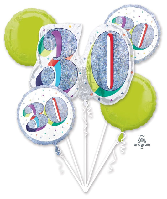 Holographic Iridescent 30th Bouquet