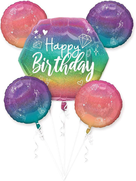 Ombré Sparkle Balloon Bouquet