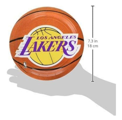 Los Angeles Lakers NBA Collection 7" Dessert Plates, 8 pcs