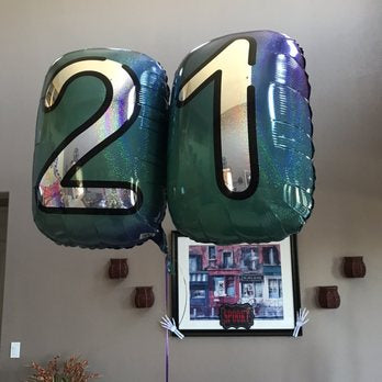 Jumbo Holographic 21st Birthday Balloon