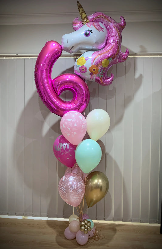 Unicorn Bouquet Set W/ Number
