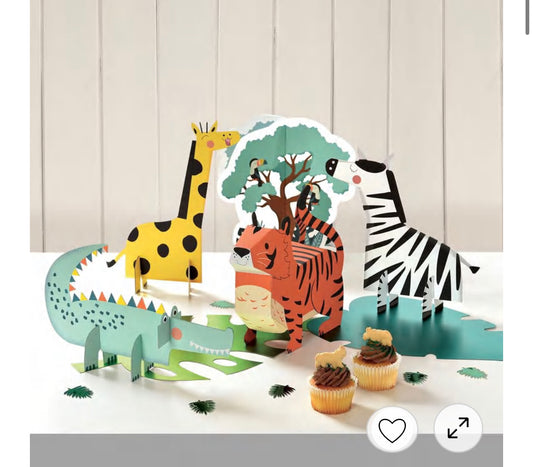 Get Wild Jungle Cardstock Table Decorating Kit, 5pc