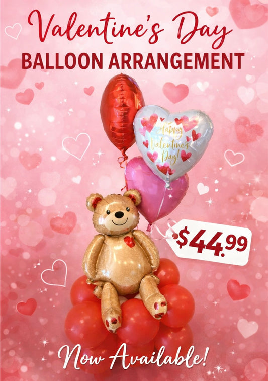 Love You Beary Much Balloon Arrangement